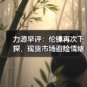 力源早评:伦镍再次下探,现货市场避险情绪较浓(图3) 力源早评:伦镍再次下探,现货市场避险情绪较浓(图3)
