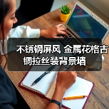 不锈钢屏风 金属花格古铜拉丝装背景墙(图3) 不锈钢屏风 金属花格古铜拉丝装背景墙(图3)
