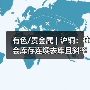 有色/贵金属 | 沪铜:社会库存连续去库且斜率放大 产业微观因素有所转好(图3) 有色/贵金属 | 沪铜:社会库存连续去库且斜率放大 产业微观因素有所转好(图3)