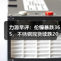 力源早评:伦镍暴跌365,不锈钢现货续跌20-50(图2) 力源早评:伦镍暴跌365,不锈钢现货续跌20-50(图2)