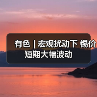 有色 | 宏观扰动下 锡价短期大幅波动(图2) 有色 | 宏观扰动下 锡价短期大幅波动(图2)