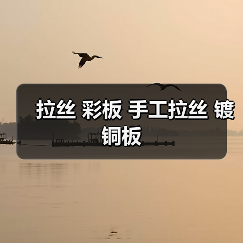 拉丝 彩板 手工拉丝 镀铜板（图3）