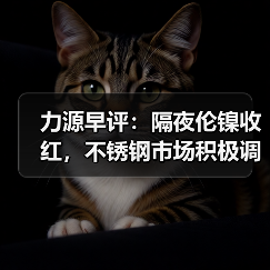 力源早评:隔夜伦镍收红,不锈钢市场积极调涨(图4) 力源早评:隔夜伦镍收红,不锈钢市场积极调涨(图4)
