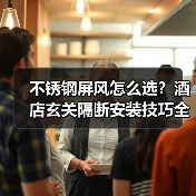 不锈钢屏风怎么选？酒店玄关隔断安装技巧全解析（图1）