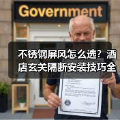 不锈钢屏风怎么选？酒店玄关隔断安装技巧全解析（图4）