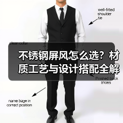 不锈钢屏风怎么选？材质工艺与设计搭配全解析（图2）