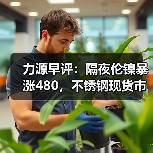力源早评：隔夜伦镍暴涨480，不锈钢现货市场氛围好转（图2）