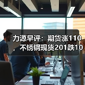 力源早评：期货涨110，不锈钢现货201跌100（图3）