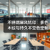 不锈钢屏风转印:多色木纹与持久不变色定制方案(图2) 不锈钢屏风转印:多色木纹与持久不变色定制方案(图2)