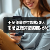 不锈钢期货跌超200,市场坚挺背后原因揭秘?(图1) 不锈钢期货跌超200,市场坚挺背后原因揭秘?(图1)