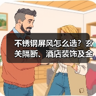 不锈钢屏风怎么选？玄关隔断、酒店装饰及金属制品推荐（图4）