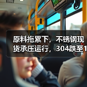 原料拖累下，不锈钢现货承压运行，304跌至14500！（图1）