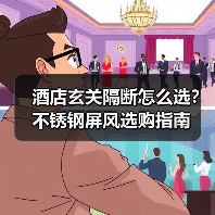 酒店玄关隔断怎么选？不锈钢屏风选购指南（图3）