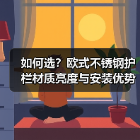 如何选？欧式不锈钢护栏材质亮度与安装优势解析（图1）