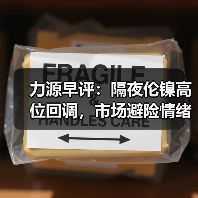 力源早评:隔夜伦镍高位回调,市场避险情绪较浓(图3) 力源早评:隔夜伦镍高位回调,市场避险情绪较浓(图3)