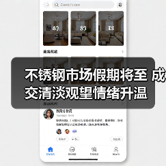 不锈钢市场假期将至 成交清淡观望情绪升温(图1) 不锈钢市场假期将至 成交清淡观望情绪升温(图1)