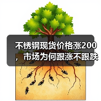 不锈钢现货价格涨200,市场为何跟涨不跟跌?(图3) 不锈钢现货价格涨200,市场为何跟涨不跟跌?(图3)