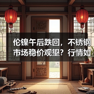伦镍午后跌回,不锈钢市场稳价观望?行情如何?(图2) 伦镍午后跌回,不锈钢市场稳价观望?行情如何?(图2)