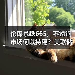 伦镍暴跌665,不锈钢市场何以持稳?美联储降息预期或成关键因素(图3) 伦镍暴跌665,不锈钢市场何以持稳?美联储降息预期或成关键因素(图3)