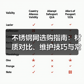 不锈钢网选购指南:材质对比、维护技巧与常见问题解析(图3) 不锈钢网选购指南:材质对比、维护技巧与常见问题解析(图3)